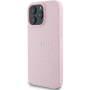 Guess Husă granulată Classic Logo cu MagSafe pentru iPhone 16 Pro - roz
