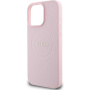 Guess Husă granulată Classic Logo cu MagSafe pentru iPhone 16 Pro - roz