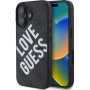 Guess Husă cu logo Big Love 4G cu MagSafe pentru iPhone 16 - gri