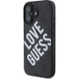 Guess Husă cu logo Big Love 4G cu MagSafe pentru iPhone 16 - gri