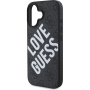 Guess Husă cu logo Big Love 4G cu MagSafe pentru iPhone 16 - gri