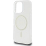 Guess Husă IML Glitter Ring cu MagSafe pentru iPhone 16 Pro Max - Transparent