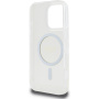 Guess Husă IML Glitter Ring cu MagSafe pentru iPhone 16 Pro Max - Transparent