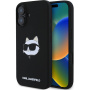 Karl Lagerfeld Husă din silicon Choupette Head cu MagSafe pentru iPhone 16 - Negru
