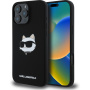 Karl Lagerfeld Husă din silicon Choupette Head cu MagSafe pentru iPhone 16 Pro - Negru