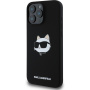 Karl Lagerfeld Husă din silicon Choupette Head cu MagSafe pentru iPhone 16 Pro - Negru