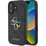 Guess Husă cu logo metalic 4G pentru iPhone 16 Plus - gri