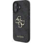 Guess Husă cu logo metalic 4G pentru iPhone 16 Plus - gri
