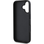 Guess Husă cu logo metalic 4G pentru iPhone 16 Plus - gri