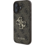 Guess Husă cu logo metalic 4G pentru iPhone 16 Plus - maro