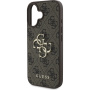 Guess Husă cu logo metalic 4G pentru iPhone 16 Plus - maro