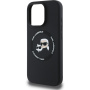 Karl Lagerfeld Husă din silicon K&CH Heads cu MagSafe pentru iPhone 16 Pro - negru