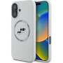 Karl Lagerfeld Husă din silicon K&CH Heads cu MagSafe pentru iPhone 16 - bej