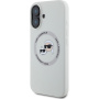 Karl Lagerfeld Husă din silicon K&CH Heads cu MagSafe pentru iPhone 16 - bej