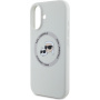 Karl Lagerfeld Husă din silicon K&CH Heads cu MagSafe pentru iPhone 16 - bej
