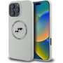 Karl Lagerfeld Husă din silicon K&CH Heads cu MagSafe pentru iPhone 16 Pro - bej