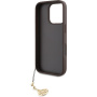 Guess Husă 4G Charms pentru iPhone 16 Pro - maro