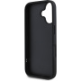 Karl Lagerfeld Husă 3D din cauciuc Karl și Choupette pentru iPhone 16 Plus - neagră