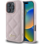 Guess Husă matlasată pentru iPhone 16 Pro - roz