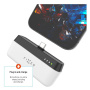 FIXED Power Bank de buzunar pentru plug-in Zen 5 cu conector USB-C integrat - 5.000 mAh - alb