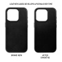 FIXED Husă din piele MagLeather cu MagSafe pentru iPhone 16 Pro - negru
