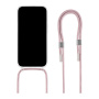 FIXED MagPure Neck husă transparentă cu șnur și MagSafe pentru iPhone 16 Pro - roz