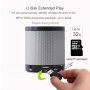 Boxă stereo wireless Bluetooth, cu baterie de 2000mAh şi slot pentru card de memorie de 32GB - gri