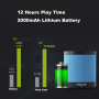 Boxă stereo wireless Bluetooth, cu baterie de 2000mAh şi slot pentru card de memorie de 32GB - gri
