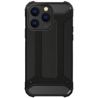 Husa "Armor" super rezistenta pentru iPhone 16 Pro - neagra