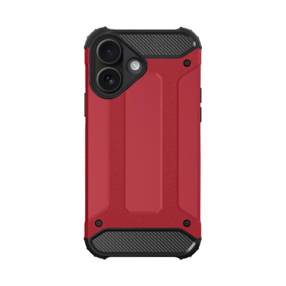 Husa "Armor" super rezistenta pentru iPhone 16 Plus - rosie