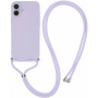 Husa de protectie cu cordon pentru iPhone 16 - violet