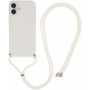 Husa de protectie cu cordon pentru iPhone 16 Plus - bej