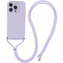 Husă de protecție cu șnur pentru iPhone 16 Pro - violet