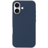 Husa din silicon pentru iPhone 16 - albastru inchis