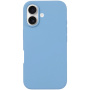 Husa din silicon pentru iPhone 16 - albastra