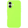 Husa din silicon pentru iPhone 16 - verde neon