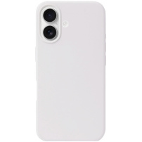 Husa din silicon pentru iPhone 16 Plus - alba