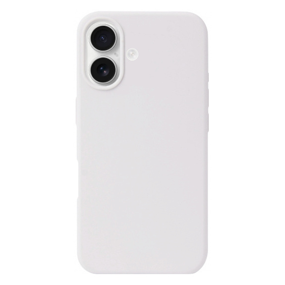 Husa din silicon pentru iPhone 16 Plus - alba
