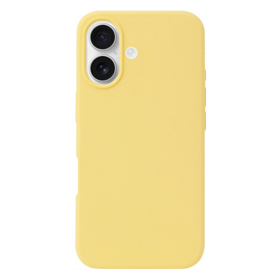 Husa din silicon pentru iPhone 16 Plus - galbena