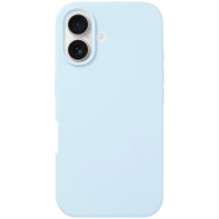 Husa din silicon pentru iPhone 16 Plus - albastru deschis