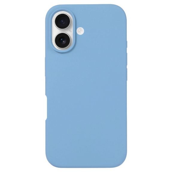 Husa din silicon pentru iPhone 16 Plus - albastra