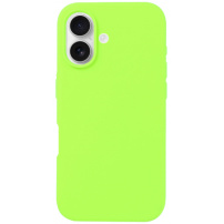 Husa din silicon pentru iPhone 16 Plus - verde neon