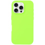 Husa din silicon pentru iPhone 16 Pro - verde neon