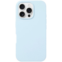 Husa din silicon pentru iPhone 16 Pro Max - albastru deschis