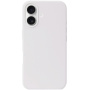 Husa din silicon cu MagSafe pentru iPhone 16 - alba