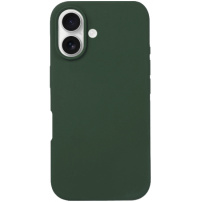 Husă din silicon cu MagSafe pentru iPhone 16 Plus - verde închis
