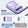 Husă cu capac glisant pentru obiectivul camerei pentru iPhone 16 - violet