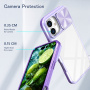 Husă cu capac glisant pentru obiectivul camerei pentru iPhone 16 - violet
