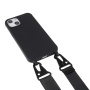 Husa mata cu curea reglabila pentru iPhone 13 mini - neagra