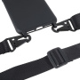 Husa mata cu curea reglabila pentru iPhone 13 mini - neagra